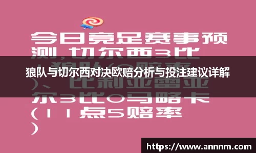 狼队与切尔西对决欧赔分析与投注建议详解